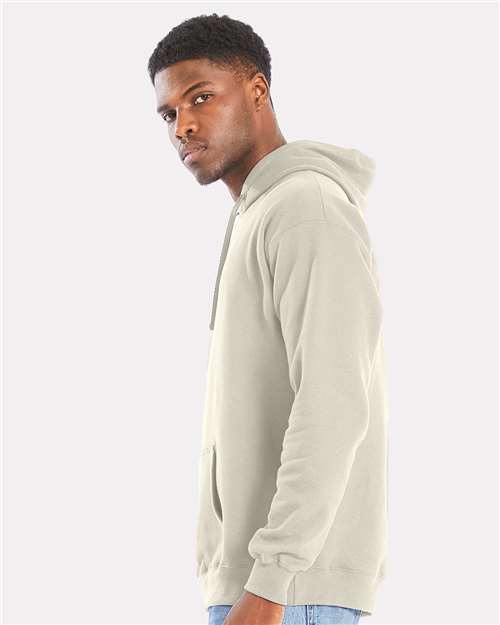 Hanes RS170 Unisex Perfect Sweats Hooded Sweatshirt - Sand - model side