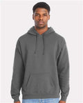 Hanes RS170 Unisex Perfect Sweats Hooded Sweatshirt - Smoke Grey - model front