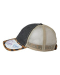 Infinity Her JANET Women's Printed Bill with Mesh Back Cap - Black/ Leopard/ Khaki - side