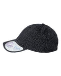 Infinity Her HATTIE Women's Unstructured Fashion Prints Cap - Black/ White Polka Dots - side
