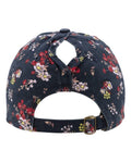 Infinity Her HATTIE Women's Unstructured Fashion Prints Cap - Dark Navy/ Floral - back