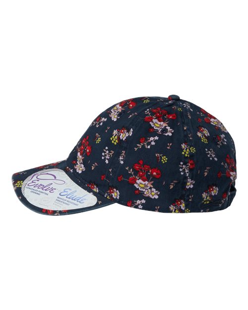 Infinity Her HATTIE Women's Unstructured Fashion Prints Cap - Dark Navy/ Floral - side