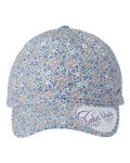 Infinity Her HATTIE Women's Unstructured Fashion Prints Cap - Light Pink/ Floral - front