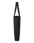 OAD OAD106R Midweight Recycled Gusseted Tote - Recycled Black - side