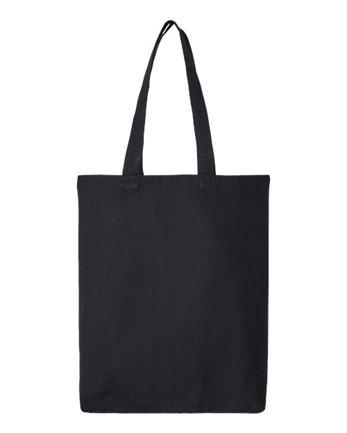 OAD OAD106R Midweight Recycled Gusseted Tote - Recycled Black - front