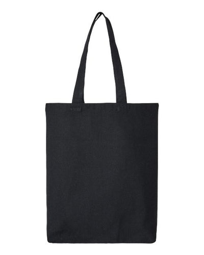 OAD OAD106R Midweight Recycled Gusseted Tote - Recycled Black - front