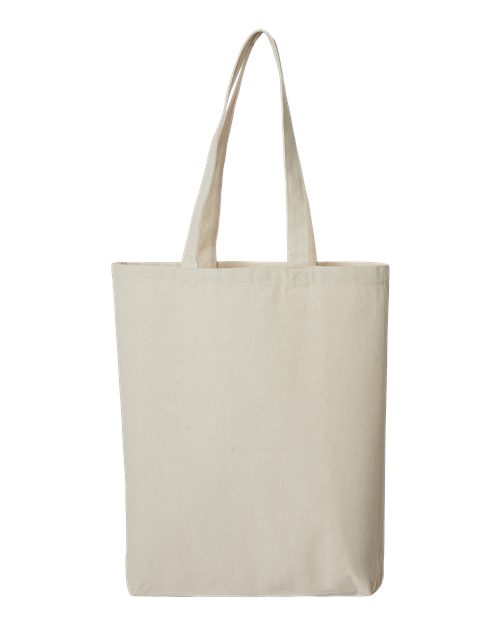OAD OAD106R Midweight Recycled Gusseted Tote - Recycled Natural - back