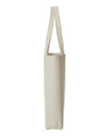 OAD OAD106R Midweight Recycled Gusseted Tote - Recycled Natural - side