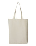 OAD OAD106R Midweight Recycled Gusseted Tote - Recycled Natural - front