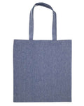 OAD OAD113R Midweight Recycled Tote Bag - Heather Medium Blue - back