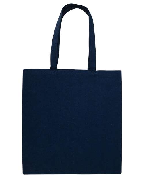 OAD OAD113R Midweight Recycled Tote Bag - Heather Navy - back