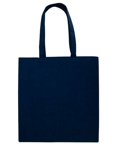OAD OAD113R Midweight Recycled Tote Bag - Heather Navy - front