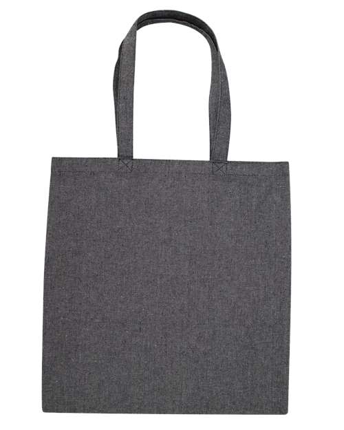 OAD OAD113R Midweight Recycled Tote Bag - Steel Grey - back