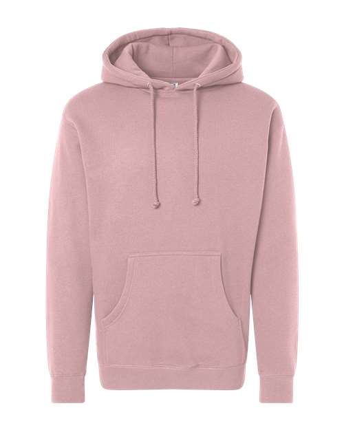Independent Trading Co. IND4000 Heavyweight Hooded Sweatshirt - Dusty Pink - flat front