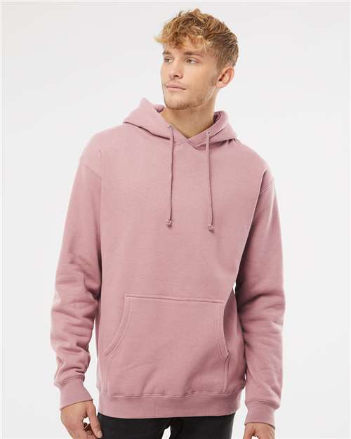 Independent Trading Co. IND4000 Heavyweight Hooded Sweatshirt - Dusty Pink - model front
