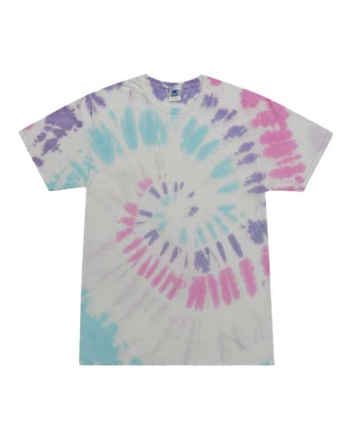 Colortone 1000 Unisex Multi-Color Tie-Dyed T-Shirt - Acadia - front