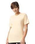 American Apparel 2001 Unisex Fine Jersey Tee - Cream - model front