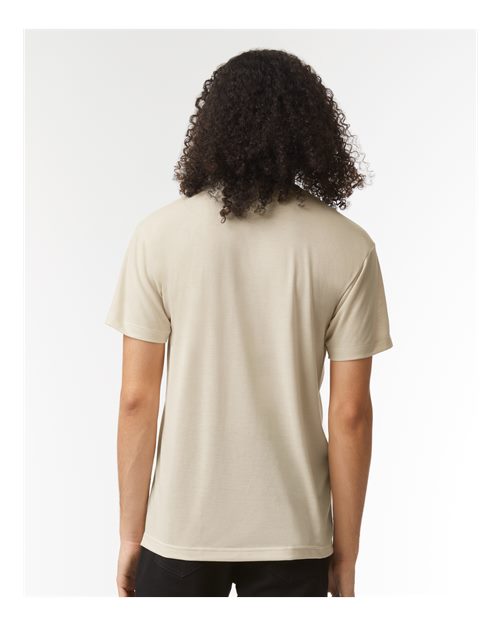 American Apparel TR401 Unisex Triblend Track Tee - Tri-Cream - model back