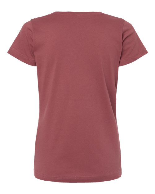 LAT 3516 Women's Fine Jersey Tee - Rouge - back