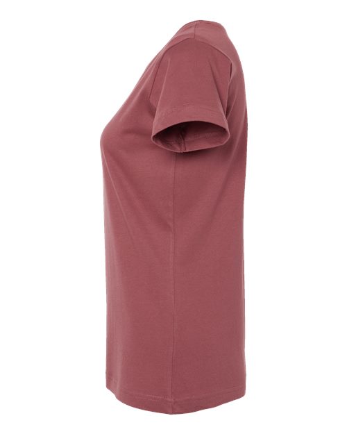 LAT 3516 Women's Fine Jersey Tee - Rouge - side