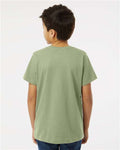 LAT 6101 Youth Fine Jersey Tee - Sage - model back