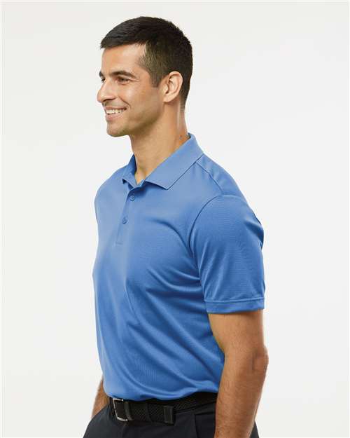 Adidas A430 Men's Performance Piqué Polo - Blue Fusion - model side