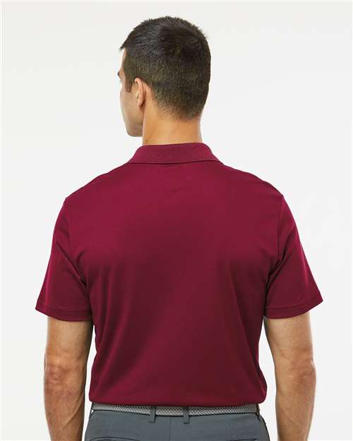 Adidas A430 Men's Performance Piqué Polo - Collegiate Burgundy - model back