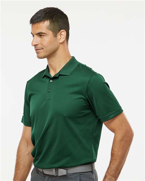 Adidas A430 Men's Performance Piqué Polo - Collegiate Green - model side