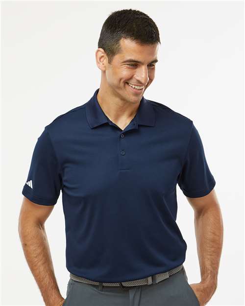 Adidas A430 Men's Performance Piqué Polo - Collegiate Navy - model front
