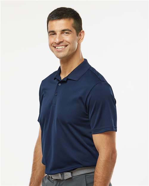 Adidas A430 Men's Performance Piqué Polo - Collegiate Navy - model side