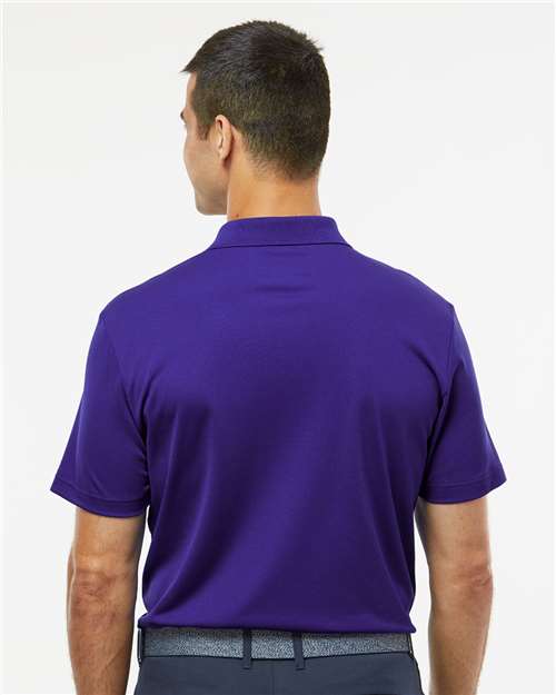 Adidas A430 Men's Performance Piqué Polo - Collegiate Purple - model back