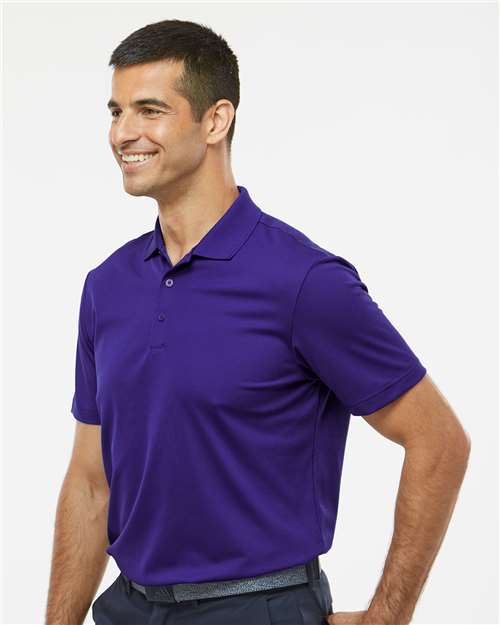 Adidas A430 Men's Performance Piqué Polo - Collegiate Purple - model side