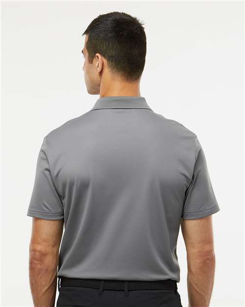 Adidas A430 Men's Performance Piqué Polo - Grey Three - model back