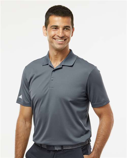 Adidas A430 Men's Performance Piqué Polo - Onix - model front