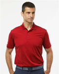 Adidas A430 Men's Performance Piqué Polo - Power Red - model front