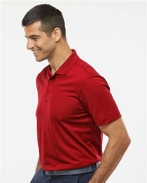Adidas A430 Men's Performance Piqué Polo - Power Red - model side