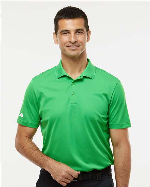 Adidas A430 Men's Performance Piqué Polo - Vivid Green - model front