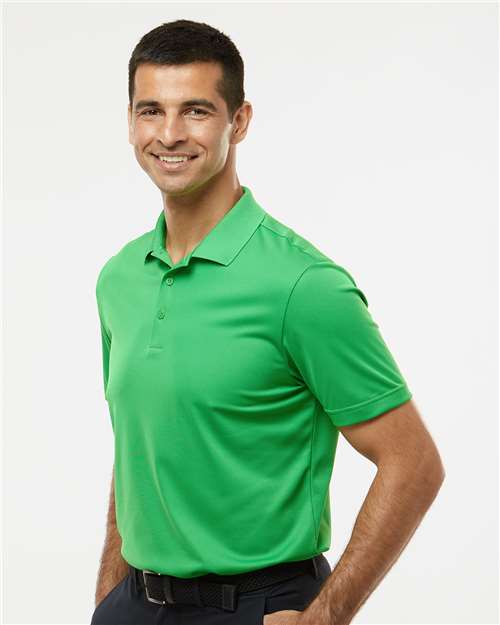 Adidas A430 Men's Performance Piqué Polo - Vivid Green - model side
