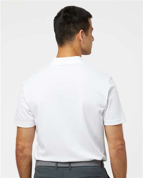 Adidas A430 Men's Performance Piqué Polo - White - model back