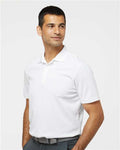 Adidas A430 Men's Performance Piqué Polo - White - model side