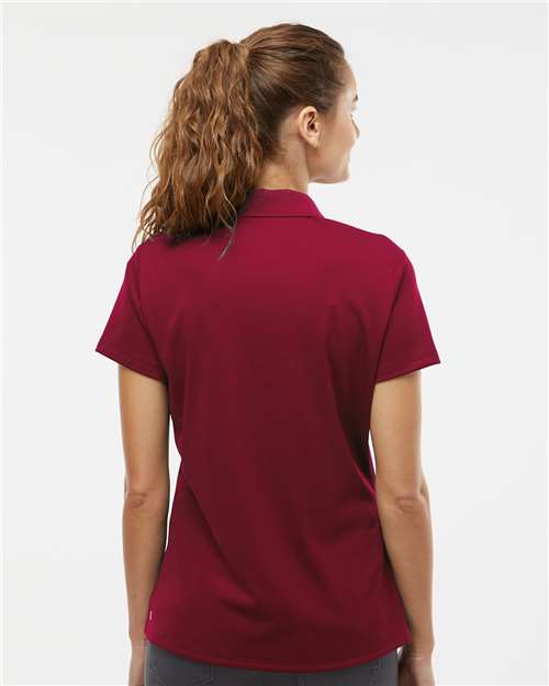 Adidas A431 Women's Performance Piqué Polo - Collegiate Burgundy - model back