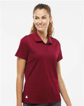 Adidas A431 Women's Performance Piqué Polo - Collegiate Burgundy - model front