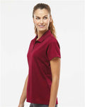Adidas A431 Women's Performance Piqué Polo - Collegiate Burgundy - model side