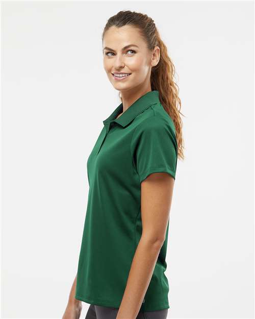 Adidas A431 Women's Performance Piqué Polo - Collegiate Green - model side