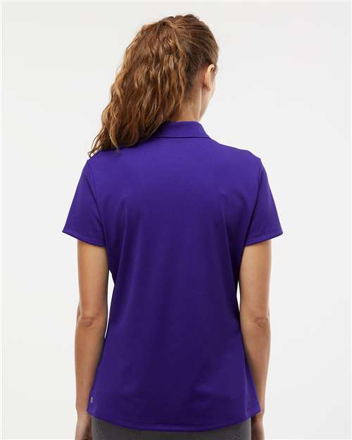 Adidas A431 Women's Performance Piqué Polo - Collegiate Purple - model back