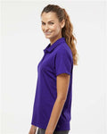 Adidas A431 Women's Performance Piqué Polo - Collegiate Purple - model side