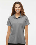 Adidas A431 Women's Performance Piqué Polo - Grey Three - model front