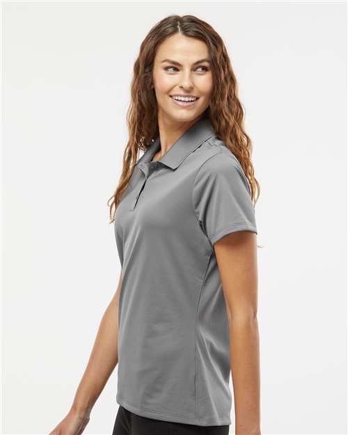 Adidas A431 Women's Performance Piqué Polo - Grey Three - model side
