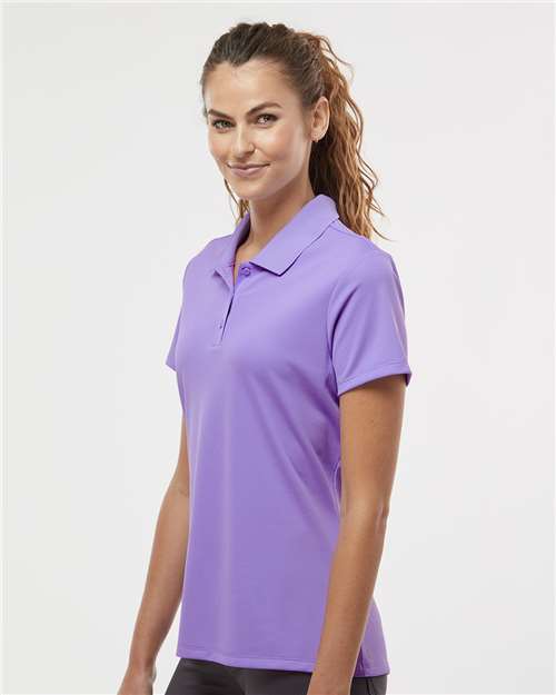 Adidas A431 Women's Performance Piqué Polo - Light Flash Purple - model side