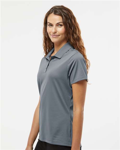 Adidas A431 Women's Performance Piqué Polo - Onix - model side